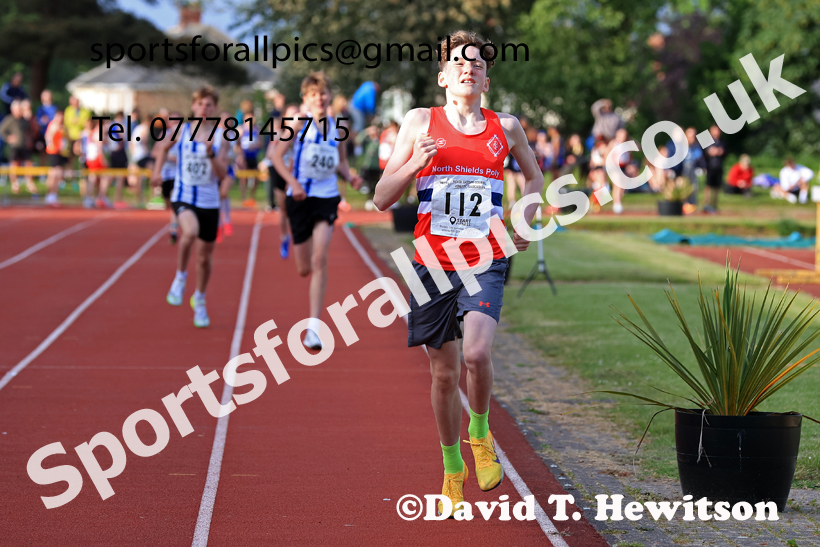 Jimmy Hedley 800 metres, 2026 NEGP 2, Monkton Stadium, Wednesday, May 27th. Photo: David T. Hewitson/Sports for All Pics